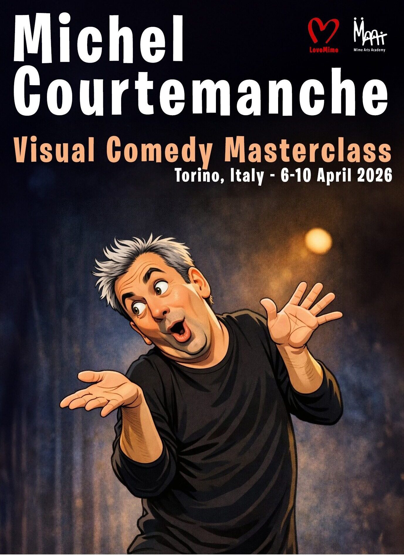 Courtemanche - Masterclass Torino International Mime Festival (Locandina)